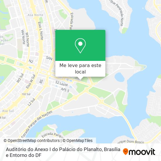 Auditório do Anexo I do Palácio do Planalto mapa