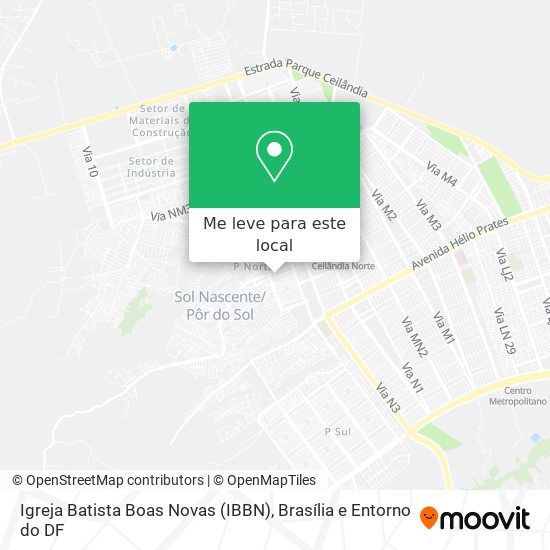 Igreja Batista Boas Novas (IBBN) mapa