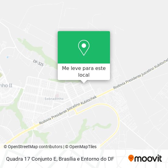 Quadra 17 Conjunto E mapa