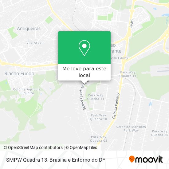 SMPW Quadra 13 mapa