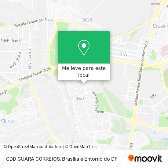 CDD GUARA CORREIOS mapa
