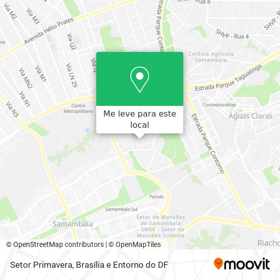 Setor Primavera mapa