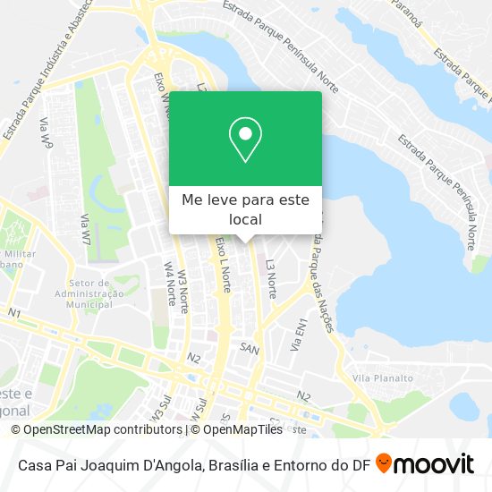 Casa Pai Joaquim D'Angola mapa