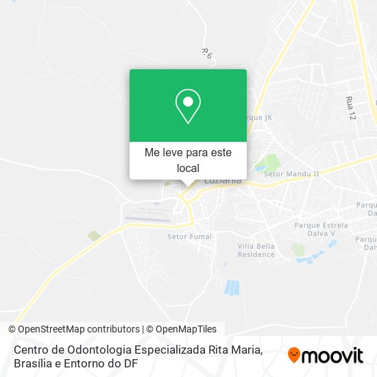 Centro de Odontologia Especializada Rita Maria mapa