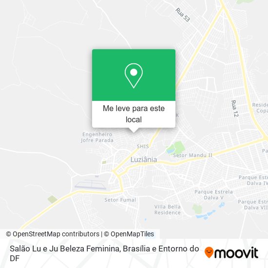 Salão Lu e Ju Beleza Feminina mapa