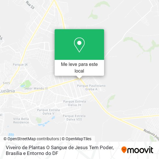 Viveiro de Plantas O Sangue de Jesus Tem Poder mapa