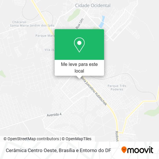 Cerâmica Centro Oeste mapa
