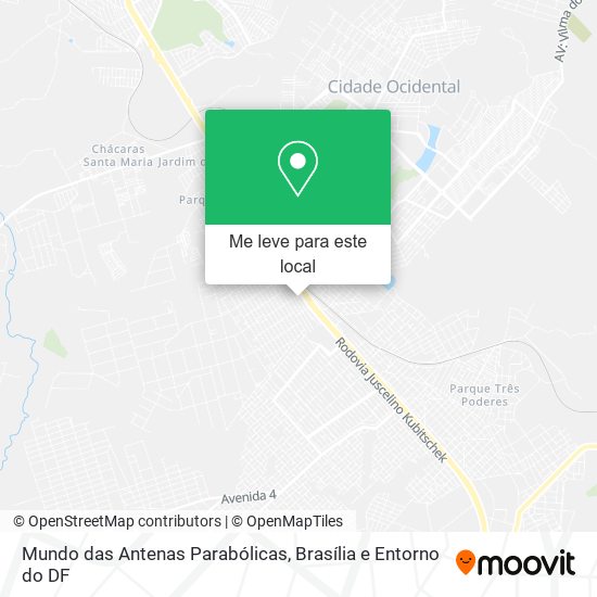 Mundo das Antenas Parabólicas mapa