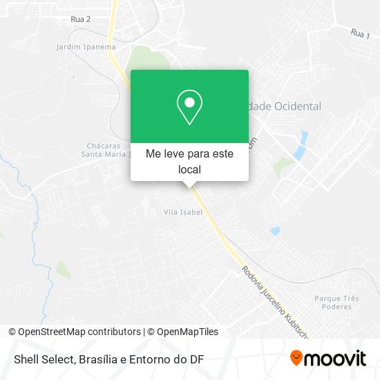 Shell Select mapa
