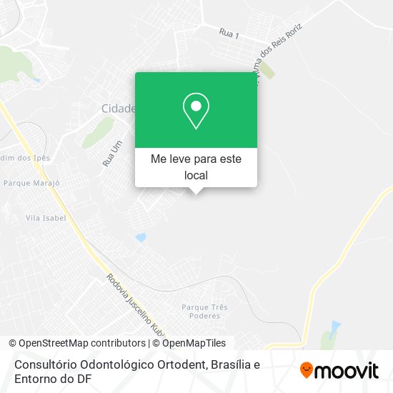 Consultório Odontológico Ortodent mapa