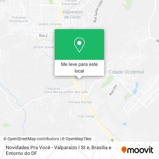 Novidades Pra Você - Valparaizo I St e mapa