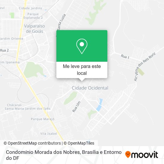 Condomínio Morada dos Nobres mapa