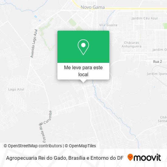 Agropecuaria Rei do Gado mapa