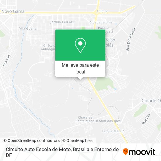 Circuito Auto Escola de Moto mapa