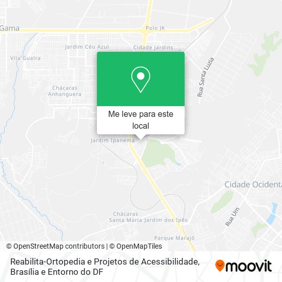 Reabilita-Ortopedia e Projetos de Acessibilidade mapa