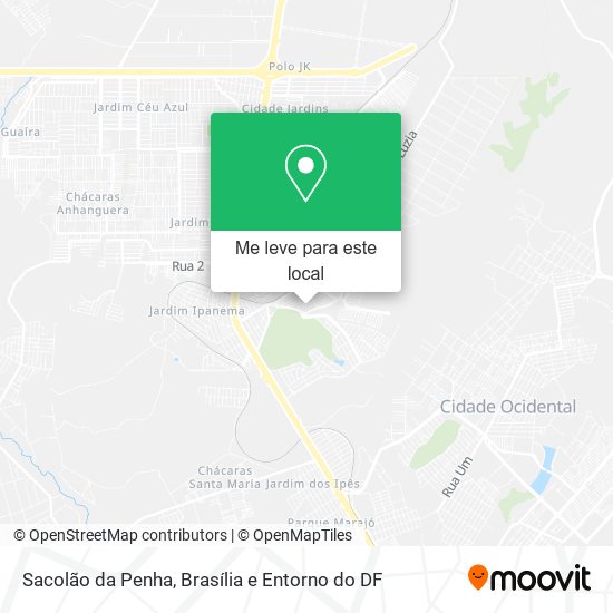 Sacolão da Penha mapa