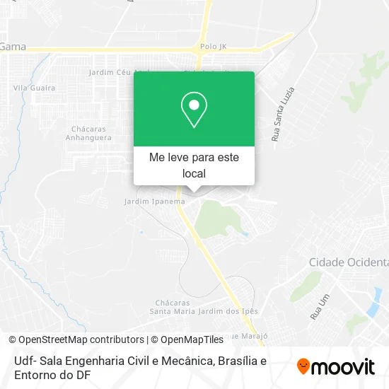 Udf- Sala Engenharia Civil e Mecânica mapa