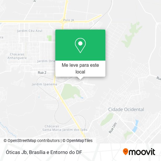 Óticas Jb mapa