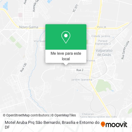 Motel Aruba Prq São Bernardo mapa