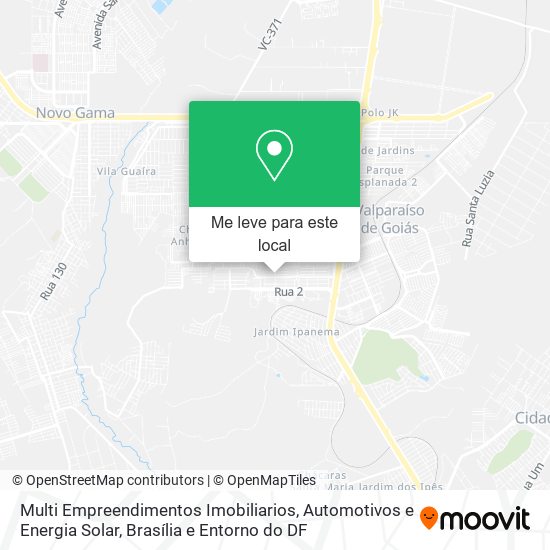 Multi Empreendimentos Imobiliarios, Automotivos e Energia Solar mapa