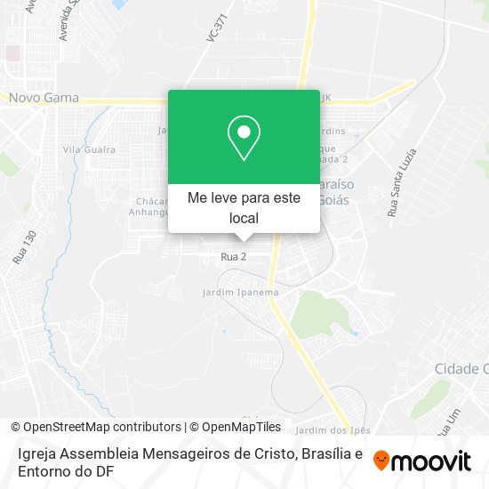 Igreja Assembleia Mensageiros de Cristo mapa