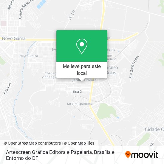 Artescreen Gráfica Editora e Papelaria mapa