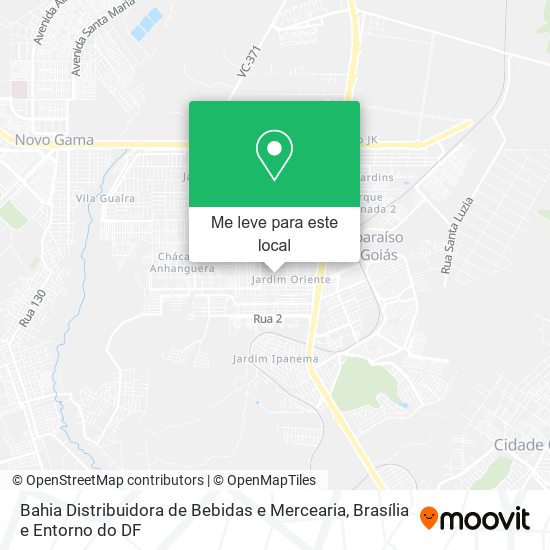 Bahia Distribuidora de Bebidas e Mercearia mapa