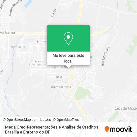 Mega Cred-Representações e Análise de Créditos mapa