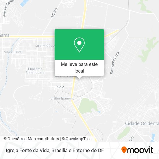 Igreja Fonte da Vida mapa