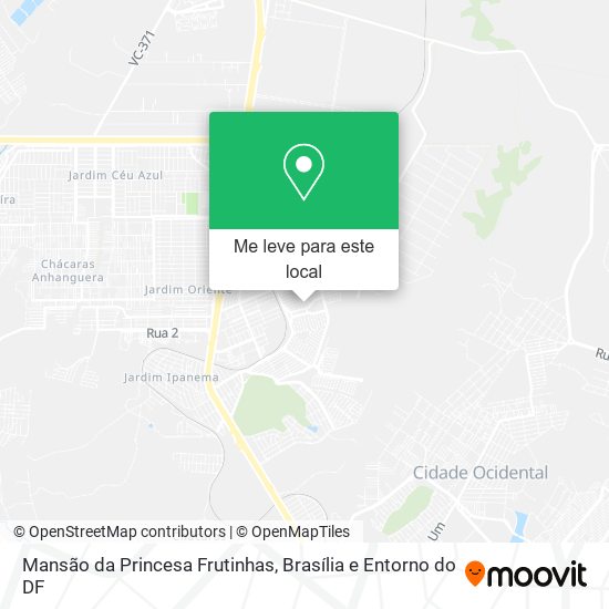Mansão da Princesa Frutinhas mapa
