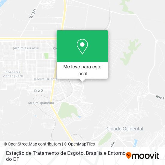Estação de Tratamento de Esgoto mapa