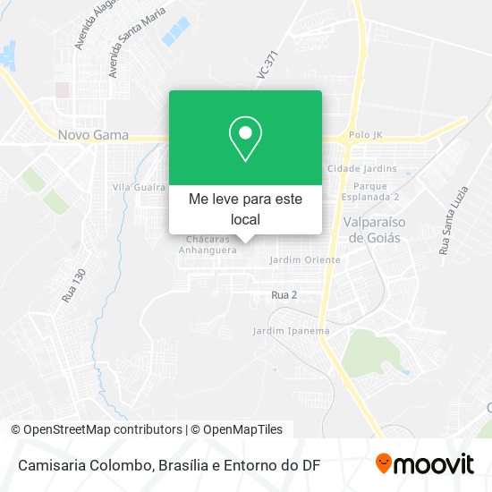 Camisaria Colombo mapa