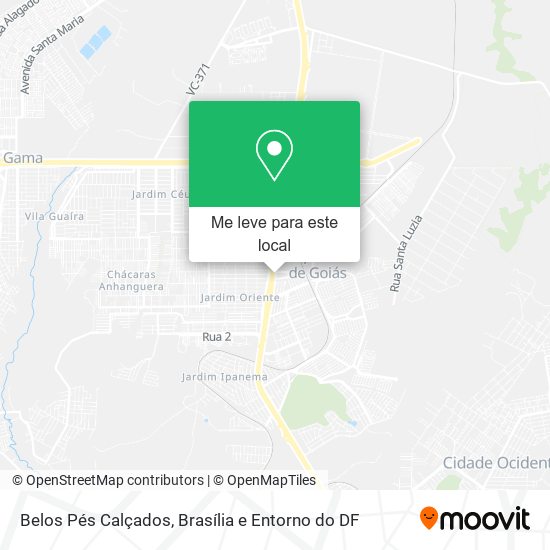 Belos Pés Calçados mapa