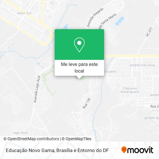 Educação Novo Gama mapa