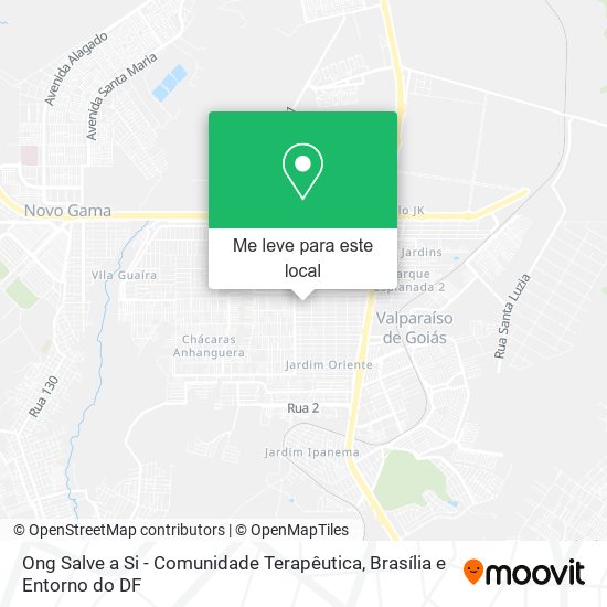 Ong Salve a Si - Comunidade Terapêutica mapa