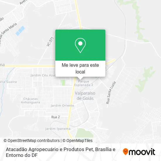 Atacadão Agropecuário e Produtos Pet mapa