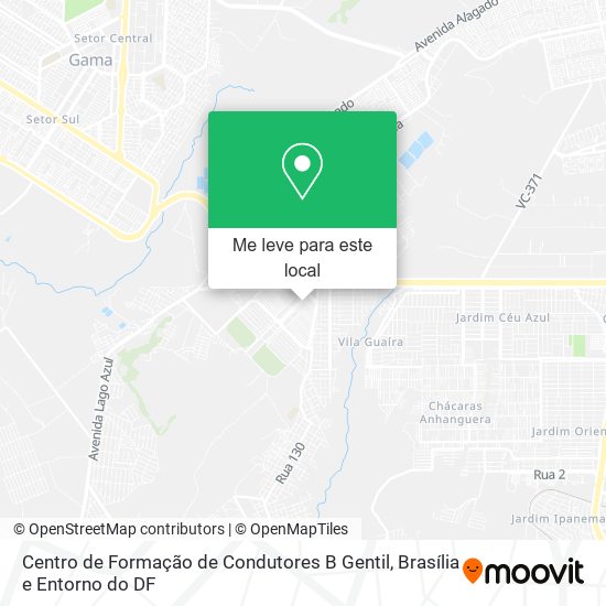 Centro de Formação de Condutores B Gentil mapa