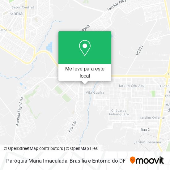 Paróquia Maria Imaculada mapa
