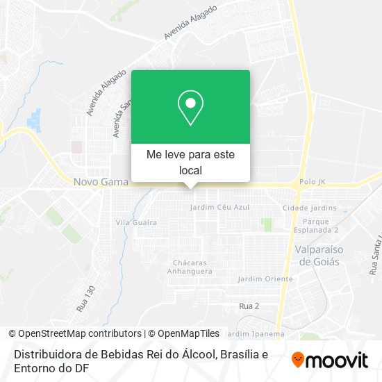 Distribuidora de Bebidas Rei do Álcool mapa