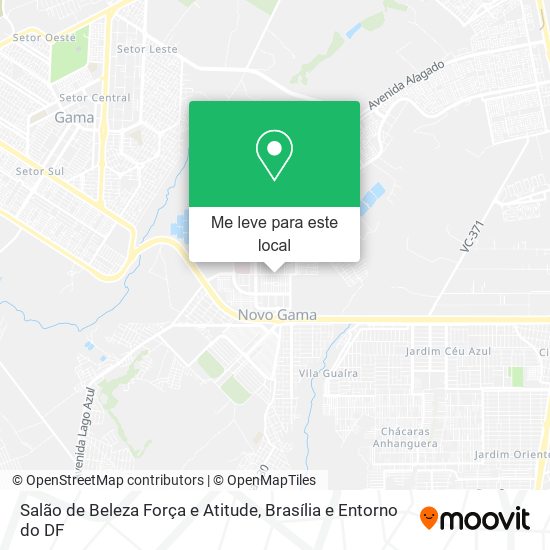 Salão de Beleza Força e Atitude mapa