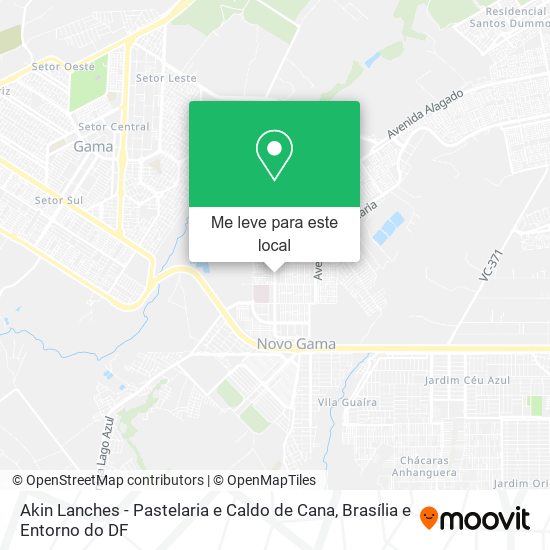 Akin Lanches - Pastelaria e Caldo de Cana mapa