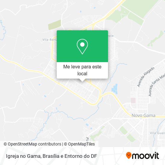 Igreja no Gama mapa