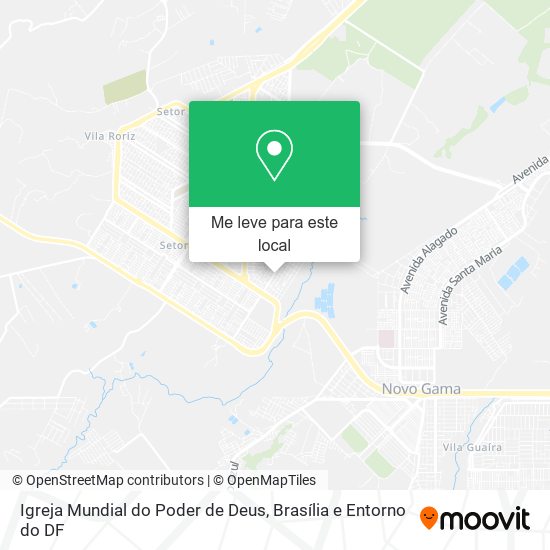 Igreja Mundial do Poder de Deus mapa