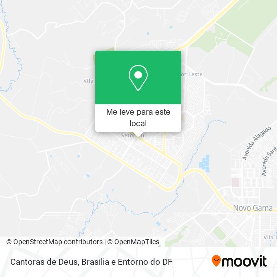 Cantoras de Deus mapa