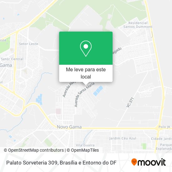 Palato Sorveteria 309 mapa