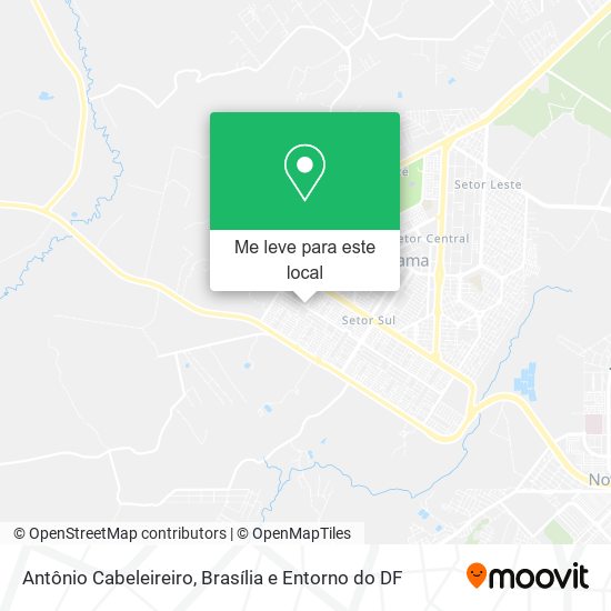 Antônio Cabeleireiro mapa