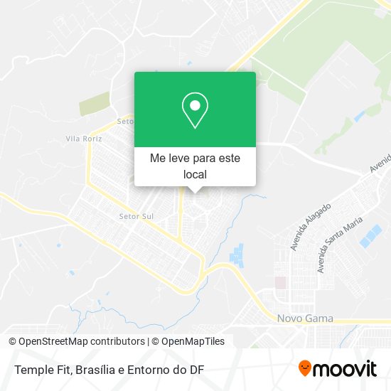 Temple Fit mapa