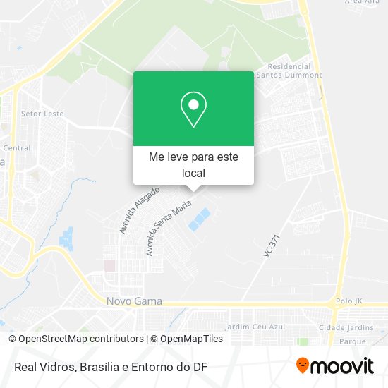 Real Vidros mapa