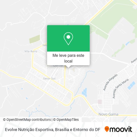 Evolve Nutrição Esportiva mapa