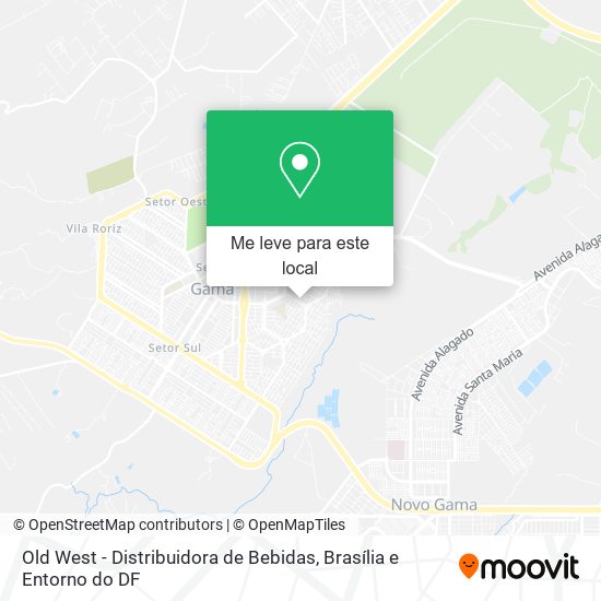 Old West - Distribuidora de Bebidas mapa